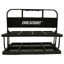 【送料無料】 アールズコート Earls Court ボトルキャリー 8本 EC-A088 サッカー フットサル チーム用品 折り畳み可 持ち手付き ブラック