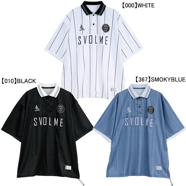 スボルメ SVOLME 冷感FBシャツ 1252-42300 サッカー フットサル カジュアル オーバーサイズ ポロシャツ 半袖 ボタン メンズ