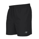ニューバランス new balance メンズ ランニング ショートパンツ 5インチ インナー付きショーツ MS41227-BK(4)