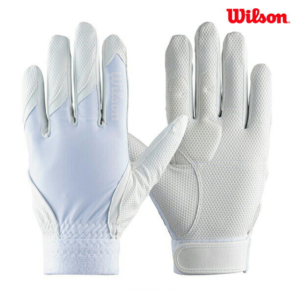 フィット力最重視設計のすべらない手袋。指甲側にも粘着性の高い素材を使用。高校野球対応モデル。※　注　意　※掲載画像はデザイン確認用として左手用を掲載しています。お送りするのは右手用を発送いたします。※※※※※※※●カラー：(WHT)ホワイト●サイズ：S、M、L●素材：合成皮革、ポリエステル●ウォッシャブル●右手用