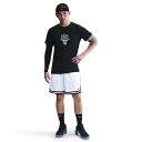 【ネコポス送料無料】ナイキ NIKE メンズ バスケットボール ゲームシャツ 胸中央 ゴールネット バスケ バスケット Tシャツ 半袖 ブラック HJ3467-...