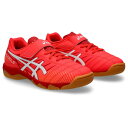 JUNIOLE 7 IN アシックス asics 1104A055-600 FLASH RED/WHITE ジュニア フットサルシューズ インドア 室内用