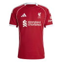 【ショップ限定 エントリーでさらに+9倍】リバプール LFC 2025-26 レプリカ ホーム ユニフォーム JYF22-JV6423 サッカー 半袖 ストロベリーレッド アディダス adidas