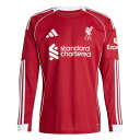 【ショップ限定 エントリーでさらに+9倍】リバプール LFC 2025-26 レプリカ ホーム ユニフォーム 長袖 JYF51-JV6456 サッカー ストロベリーレッド アディダス adidas