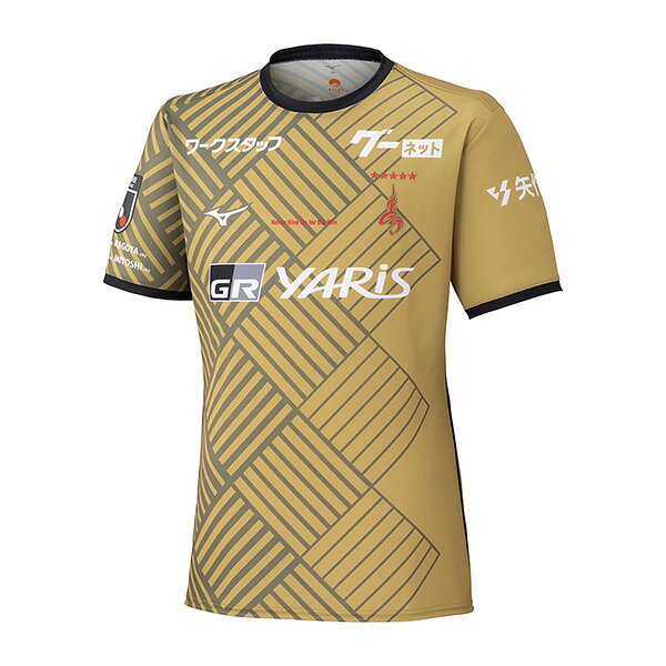 名古屋グランパス 2025 夏季限定モデル オーセンティックユニフォーム P2JACY2501 サッカー ゴールド ミズノ mizuno