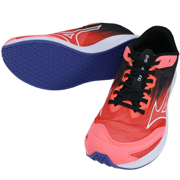 ミズノ MIZUNO メンズ ランニングシューズ DUEL FLASH 2 デュエルフラッシュ2 マラソン ジョギング ピンク U1GD2560-01