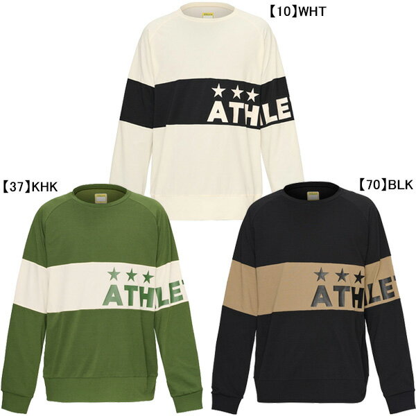 【ネコポス送料無料】 アスレタ ATHLETA パネル切替クルーシャツ 03401 サッカー フットサル プラクティスシャツ 長袖 練習着 メンズ