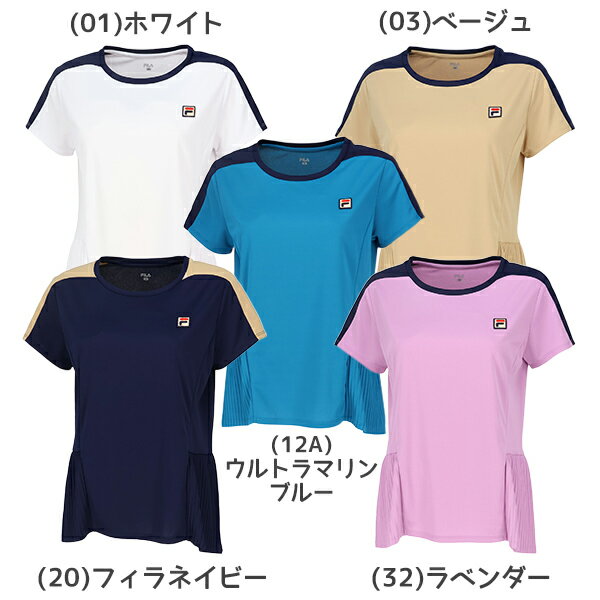 【ネコポス送料無料】FILA フィラ テニス レディース ゲームシャツ VL2915