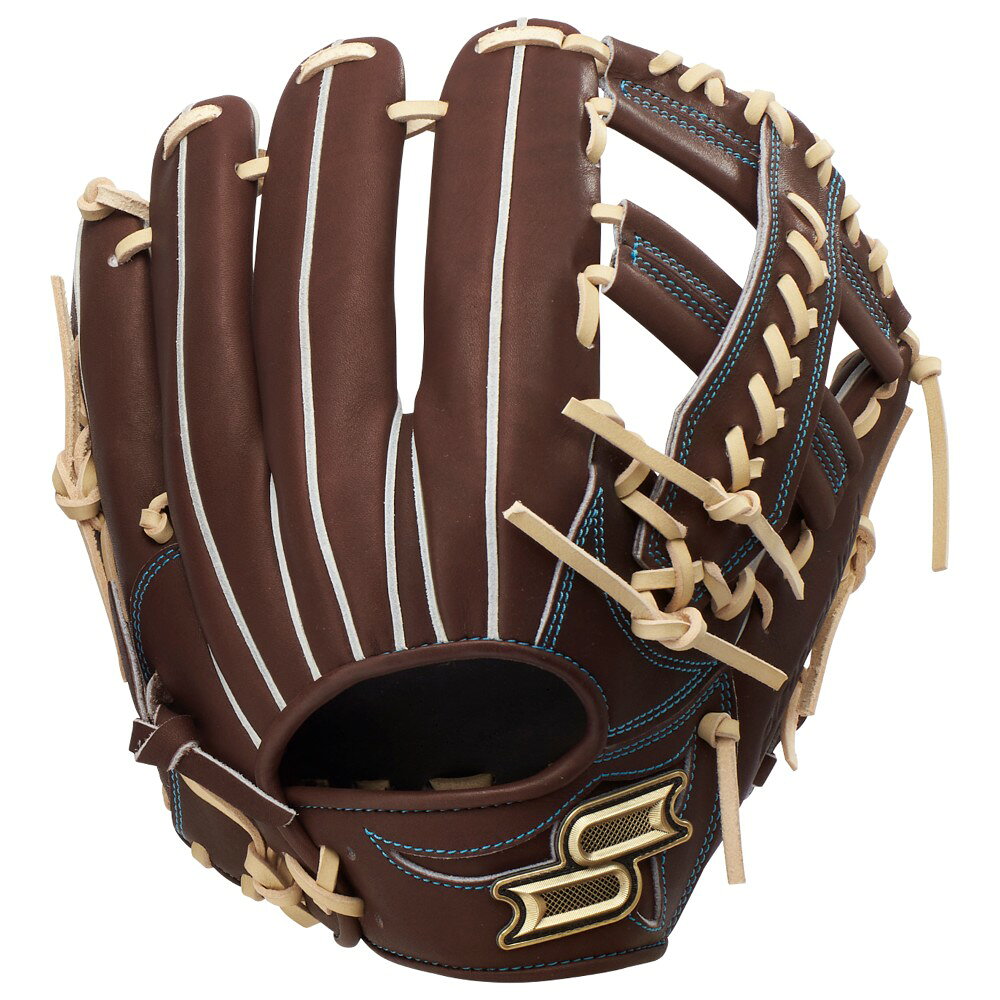 エスエスケイベースボール（SSK BASEBALL）の野球用グローブ。●カラー：(4012)ブラウン／キャメル●サイズ：LH(右投げ)●素材：天然皮革●生産国：中国製●レングス:6L●ウェブ:ロケットクロスX●縫い糸:サックス