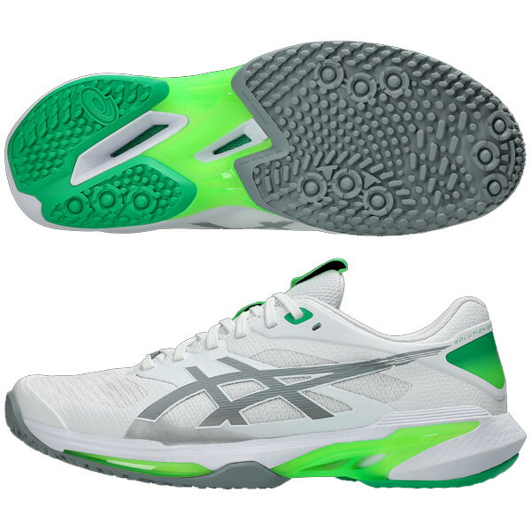 アシックス asics メンズ テニスシューズ SOLUTION SPEED FF 4 OC ソリューションスピード FF 4 OC オムニ クレーコート用 ホワイト 1041A534-103