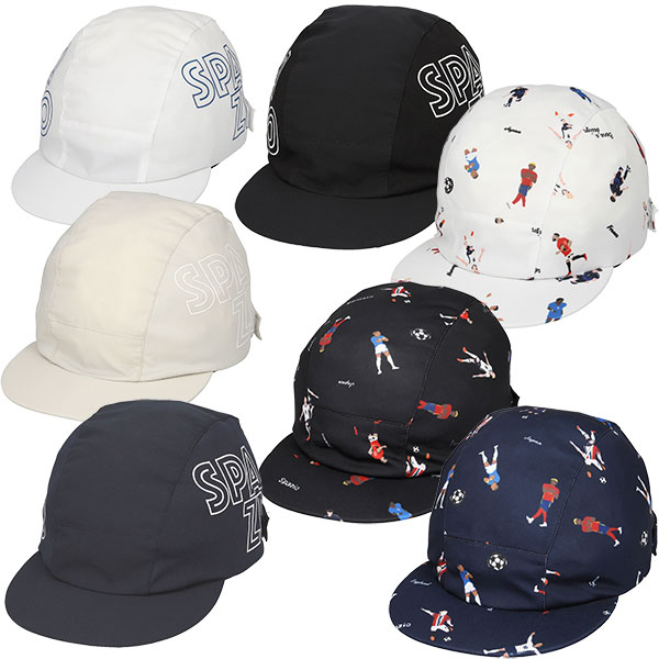 【ネコポス対応可】スパッツィオ spazio ジュニア キャップ ロゴキャップ 総柄キャップ CP0055 CP0056 サッカー フットサル 帽子 接触冷感 吸水 速乾