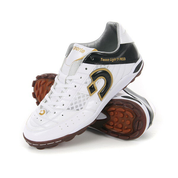 テッサライトTF PRO III デスポルチ desporte DS-2242-PWBLKGLD ホワイト フットサルシューズ 人工芝 屋外...