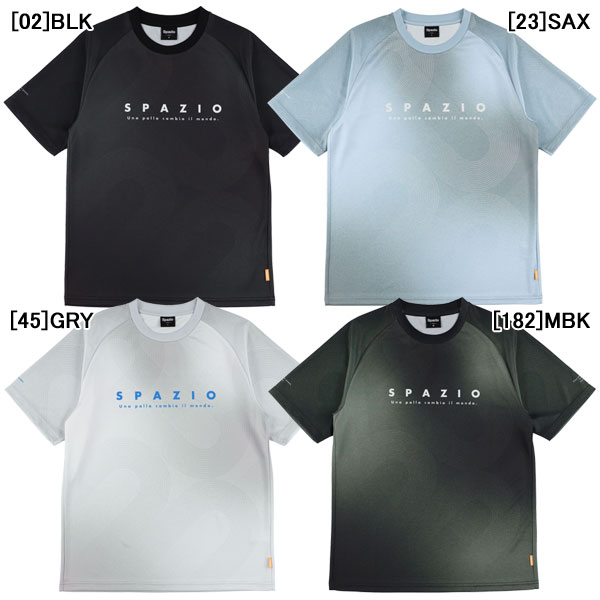【ネコポス対応可】スパッツィオ Spazio トラックライン プラシャツ GE1144 サッカー フットサル 半袖 プラクティスシャツ メンズ