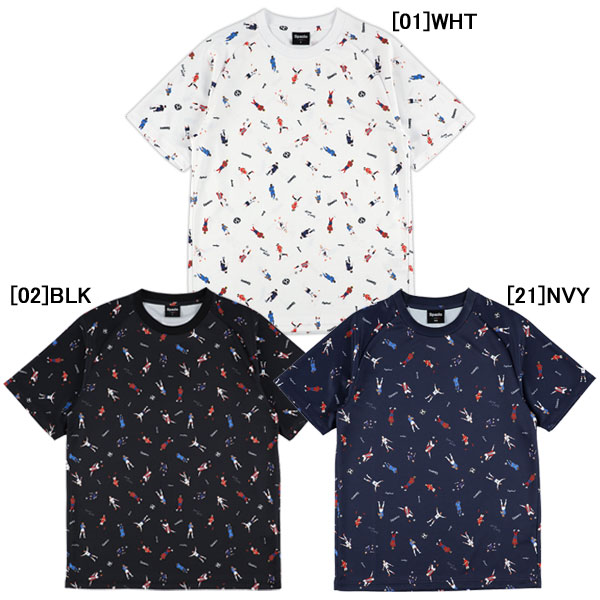 Rakuten - 【ネコポス対応可】スパッツィオ Spazio レジェンド 総柄 プラシャツ2 GE1155 サッカー フットサル プラクティスシャツ メンズ