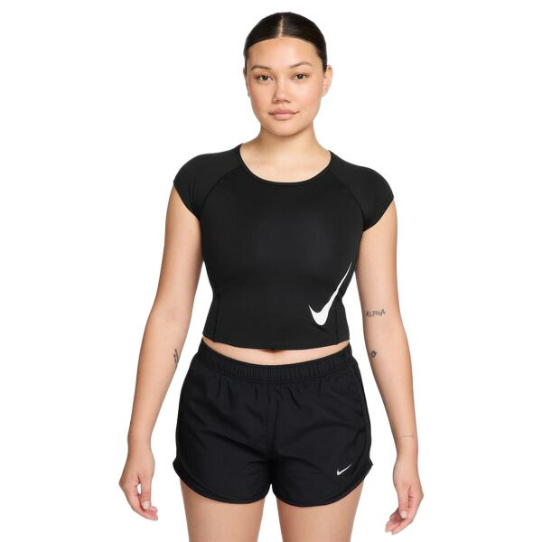 【ネコポス送料無料】ナイキ NIKE レディース ランニングシャツ TEMPO SWOOSH 26SP ウィメンズ テンポ スウッシュ ラン DF S/S トップ 半袖 II5520-010