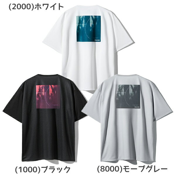 【ネコポス送料無料】スポルティング SPALDING バスケットボール ゲームシャツ メンズ レディース Tシャツ 半袖 シャドウズ オン コート バック SMT26007