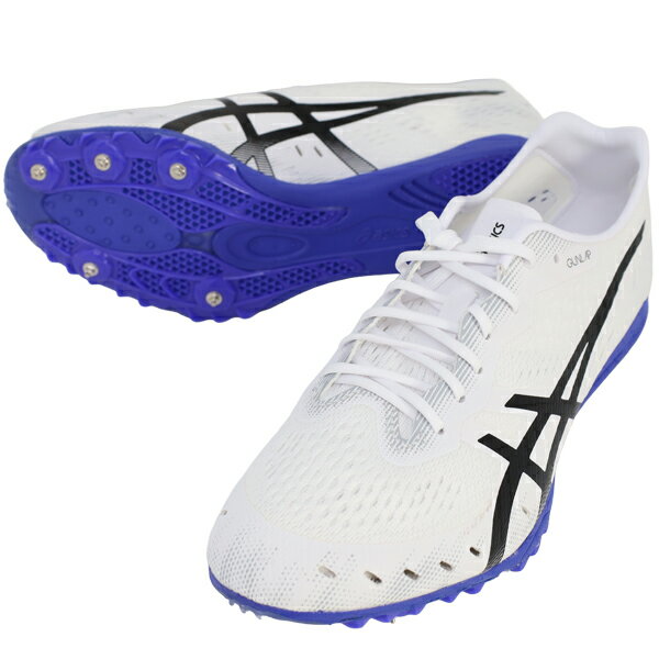 アシックス asics メンズ レディース 陸上スパイク 中距離 長距離 障害 GUN LAP 3 ガンラップ3 オールウェザートラック専用 ホワイト 1093A229-101