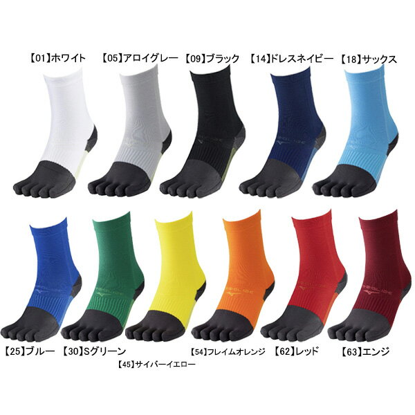 【ネコポス送料無料】 ミズノ mizuno ZEROGLIDE NEO ゼログライドネオ ショートソックス 5本指 P2MXC010 サッカー フットサル...