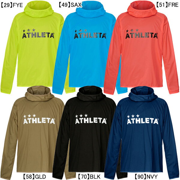 【ネコポス対応可】 アスレタ ATHLETA ジュニア ライトウィンドシェルプルオーバー 02382J サッカー フットサル ピステ パーカー トレーニングウェア 子供用