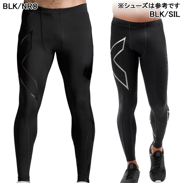 ツータイムズユー 2XU コンプレッションタイツ MA3849B ランニングサポートタイツ ロングスパッツ メンズ ブラック