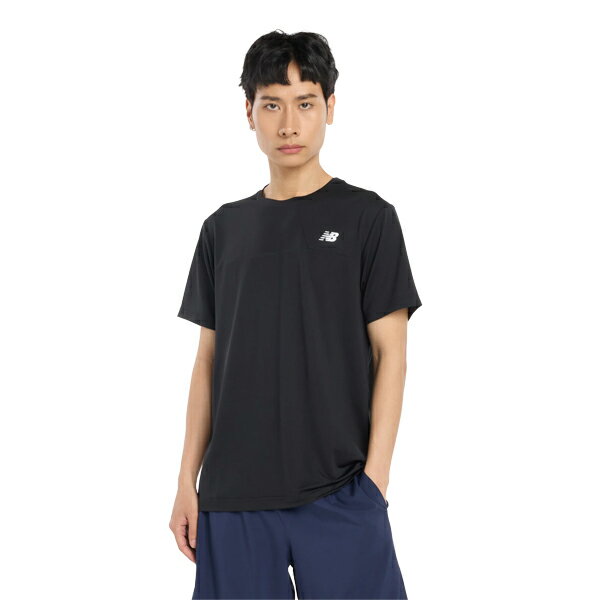 NEW BALANCE - 【ネコポス対応可】ニューバランス New Balance カラーブロックTシャツ メンズ 半袖シャツ AMT53400-BK