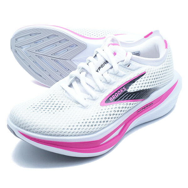 Rakuten - Hyperion 3 ブルックス BROOKS BRW4532-WP ホワイト ピンク レディース ランニングシューズ