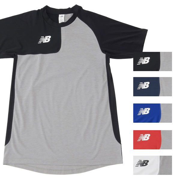 樂天商城 - 【ネコポス送料無料】ニューバランス New Balance メンズ 野球 アンダーシャツ ベースボールアシンメトリーショートスリーブトップ 右投げ用 MT41704R 半袖