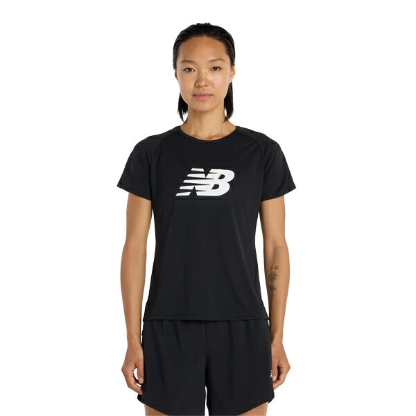 乐天商城 - 【ネコポス対応可】ニューバランス New Balance ロゴTシャツ レディース 半袖シャツ WT61V85C-BK