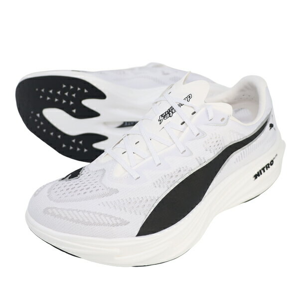 乐天商城 - プーマ PUMA メンズ ランニングシューズ ディヴィエイト ニトロ エリート4 マラソン ジョギング 312127-05