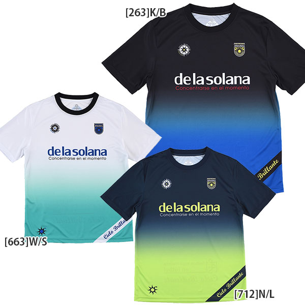 Rakuten - 【ネコポス対応可】デラソラーナ De la solana グラディエンド プラT DS26S57 サッカー フットサル 半袖 プラクティスシャツ メンズ