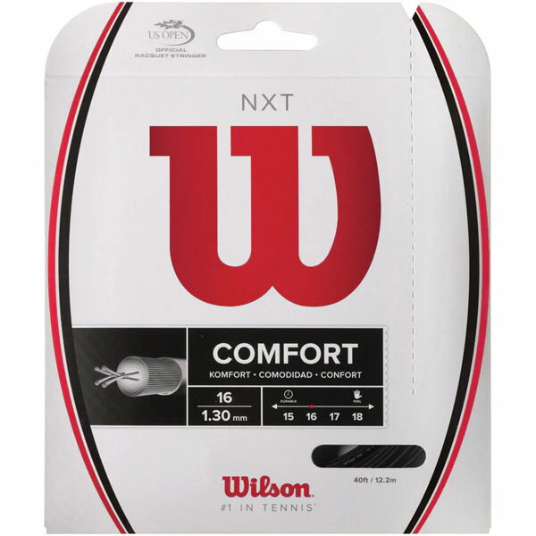 Rakuten - 【ネコポス対応可】ウィルソン WILSON NXT BLACK16 硬式テニス ガット WRZ942800