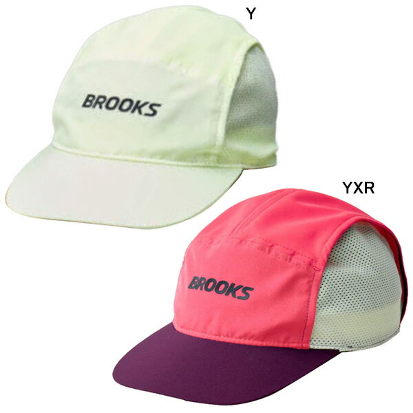 ◆ポスト投函「ネコポス」にて送料無料で発送致します。◆複数点ご購入にてネコポス規格外の場合は、宅急便送料無料で発送致します。ランニングキャップメーカー：ブルックス BROOKSカラー：【Y】【YXR】素材：ポリエステル100%軽量で通気性に優れたランニングハットメッシュ構造による高い通気性と、UPF対応の紫外線防止機能を備え、暑い日差しの中でも快適な被り心地をキープします。走りに集中しながら、しっかりと日差し対策ができる一枚です。環境に配慮した素材を使用し、パフォーマンスとサステナビリティを両立。デイリーランから暑い季節のトレーニングまで、幅広く活躍します。【在庫について】当ショップは、店頭及び自社サイトにて在庫を共有している為、在庫更新の時間差等により表示上は在庫が「○」（有り）の状態の場合でも『在庫が無い』『売り違い』等が発生する場合がございます。※当日又は、翌営業日中に自動返信メールとは別に各種メールを送信致します。(在庫なし。ご注文承諾メール。商品発送メール等）