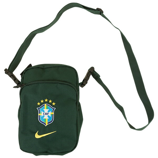 NIKE - 【ネコポス送料無料】 ブラジル代表 CBF 26/27 ヘリテージ クロスボディ IQ6784 サッカー 肩掛け ショルダーバッグ グリーン ナイキ NIKE