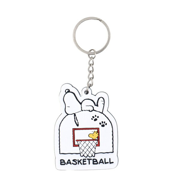 Accessories - 【ネコポス対応可】オンザコート ON THE COURT ラバーキーホルダー バスケットボール PEANUTS スヌーピー PNUA0050