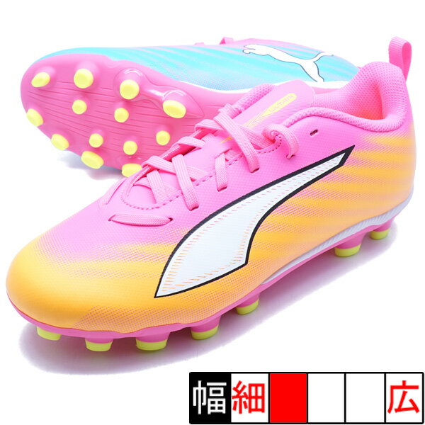 乐天商城 - ウルトラ 6 プレイ HG/AG + Mid JR プーマ PUMA 108982-05 ポイズンピンク ジュニア サッカースパイク