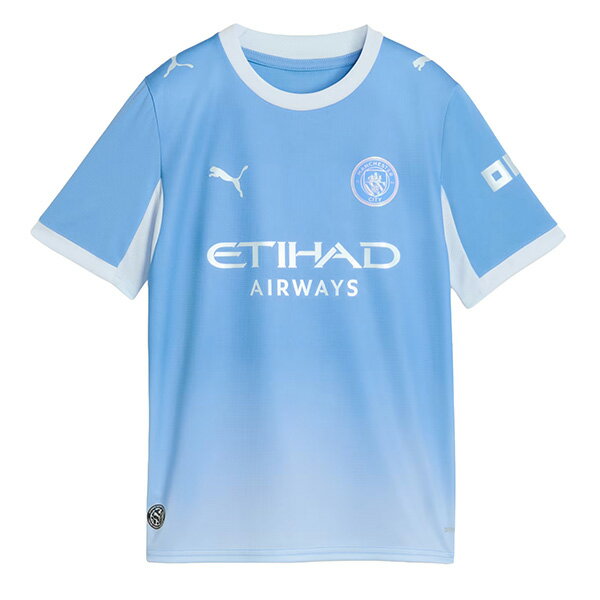 Rakuten - マンチェスターシティ ジュニア MCFC 2026-07 レプリカ ホーム ユニフォーム 半袖 784329-01 サッカー チームライトブルー 子供用 プーマ PUMA