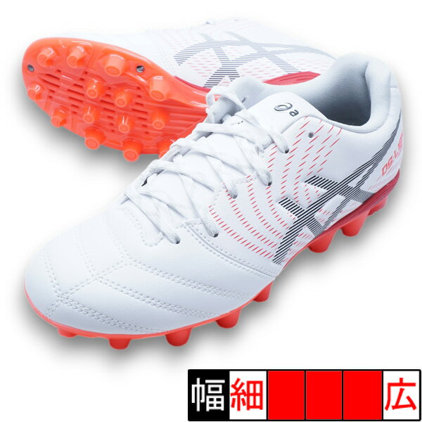 乐天商城 - 【予約販売】6月25日頃発売予定 DS LIGHT JR GS アシックス asics 1104A054-103 ホワイト フラッシュレッド ジュニア サッカー スパイク