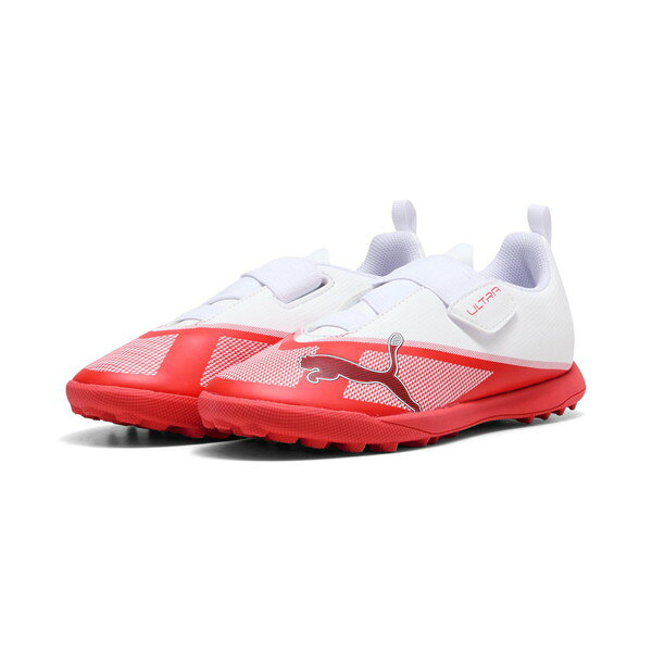 ジュニア フットサルシューズ インドア 室内用 ベルクロメーカー：プーマ PUMAカラー：Ultra Red-PUMA Black-PUMA Whiteアッパー：人工皮革+合成繊維ミッドソール：合成樹脂(EVA樹脂)アウトソール：ゴム底【在庫について】当ショップは、店頭及び自社サイトにて在庫を共有している為、在庫更新の時間差等により表示上は在庫が「○」（有り）の状態の場合でも『在庫が無い』『売り違い』等が発生する場合がございます。※当日又は、翌営業日中に自動返信メールとは別に各種メールを送信致します。(在庫なし。ご注文承諾メール。商品発送メール等）