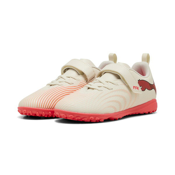 ジュニア サッカー トレーニングシューズ ベルクロメーカー：プーマ PUMAカラー：Sugared Almond-PUMA White-Ultra Red-PUMA Blackアッパー：人工皮革アウトソール：ゴム底【在庫について】当ショップは、店頭及び自社サイトにて在庫を共有している為、在庫更新の時間差等により表示上は在庫が「○」（有り）の状態の場合でも『在庫が無い』『売り違い』等が発生する場合がございます。※当日又は、翌営業日中に自動返信メールとは別に各種メールを送信致します。(在庫なし。ご注文承諾メール。商品発送メール等）