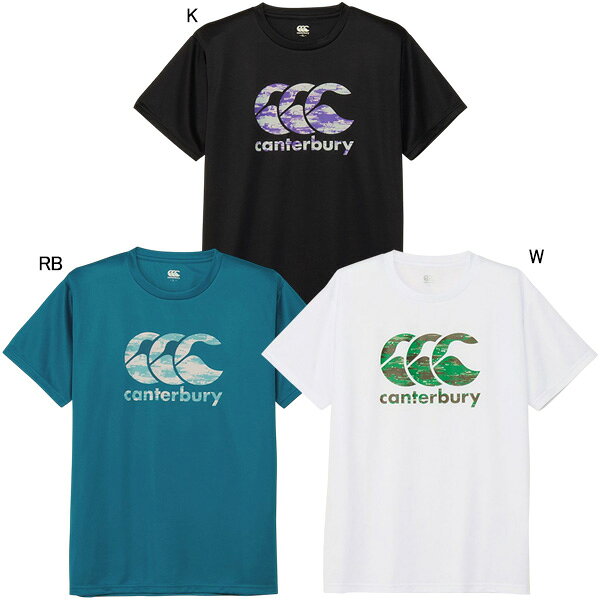 ラグビー ポリエステル Tシャツメーカー：カンタベリー canterburyカラー：【K】【RB】【W】素材：ポリエステル100%その一歩が、芝を刻む。挑戦を支えるトレーニングTシャツ。・生地の厚さ：薄手・ストレッチ性：有・生地感：柔らかサラサラ・通気性：◎【在庫について】当ショップは、店頭及び自社サイトにて在庫を共有している為、在庫更新の時間差等により表示上は在庫が「○」（有り）の状態の場合でも『在庫が無い』『売り違い』等が発生する場合がございます。店内在庫が無い商品に関しましては、(※メーカー在庫確認後)『他商品への差し替えのご提案』または『キャンセル』とさせて戴いております。お急ぎの場合は当店まで、在庫の確認をお願い致します。※当日又は、翌営業日中に自動返信メールとは別に各種メールを送信致します。(在庫なし。ご注文承諾メール。商品発送メール等）