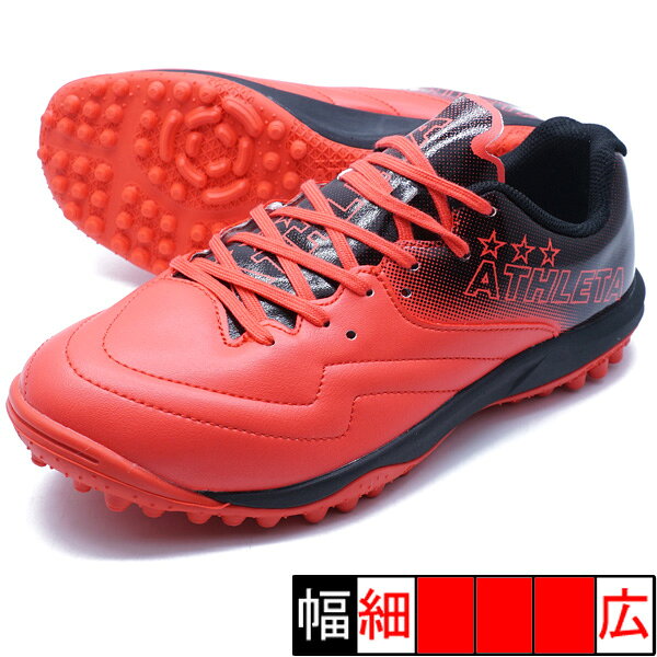 ジュニア サッカー トレーニングシューズメーカー：アスレタ ATHLETAカラー：【51】FREアッパー：マイクロファイバー人工皮革×合成繊維ミッドソール：合成底（EVA）アウトソール：合成底（ラバー）柔らかさとホールド性に着目した新アッパーと、衝撃吸収と安定性に着目した全面EVA搭載アウトソールを融合したジュニアマルチトレーニングモデル【在庫について】当ショップは、店頭及び自社サイトにて在庫を共有している為、在庫更新の時間差等により表示上は在庫が「○」（有り）の状態の場合でも『在庫が無い』『売り違い』等が発生する場合がございます。※当日又は、翌営業日中に自動返信メールとは別に各種メールを送信致します。(在庫なし。ご注文承諾メール。商品発送メール等）