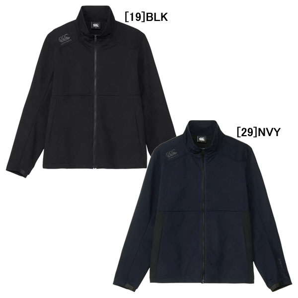 トレーニングシャツ ジャージメーカー：カンタベリー canterburyカラー：【19】BLK　【29】NVY素材：ポリエステル100%高密度で繊細に編み込まれたハイゲージニットに起毛トリコットの裏地を付けたウォームジャケットです表素材は、布帛のようなハリコシと共に、ニットならではの伸縮性で運動追従性に優れ、様々なアクティビティーをサポートしますディティールは、人間工学に基づいたパターン設計で、トレーニングシーンに対応する優れた運動追従性を実現しますまた、はっ水加工が施されているので、多少の雨に対応します【在庫について】当ショップは、店頭及び自社サイトにて在庫を共有している為、在庫更新の時間差等により表示上は在庫が「○」（有り）の状態の場合でも『在庫が無い』『売り違い』等が発生する場合がございます。店内在庫が無い商品に関しましては、(※メーカー在庫確認後)『他商品への差し替えのご提案』または『キャンセル』とさせて戴いております。お急ぎの場合は当店まで、在庫の確認をお願い致します。※当日又は、翌営業日中に自動返信メールとは別に各種メールを送信致します。(在庫なし。ご注文承諾メール。商品発送メール等）