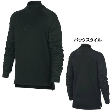 ナイキ NIKE ジャージ 素材 ピステ ジュニア B NK SQUAD ドリルトップ 18 916125-010 サッカーハーフジップ 長袖 ブラック 子供用