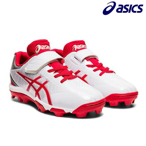 アシックス asics 軟式野球 ジュニア ポイントスパイク スターシャインS ベルトタイプ マジックテープ 1124A008-101 部活 練習