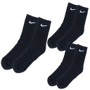 ナイキ NIKE 3P エブリデイ クッション クルー ソックス SX7664 サッカー フットサル ショートソックス 3足組 23-25cm 25-27cm 27-29cm