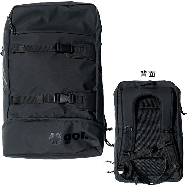 ゴル gol. フットボールプラスバックパック G982-585 サッカー フットサル 32L スポーツバッグ シューズ収納 ボール収納 レインカバー付き ブラック