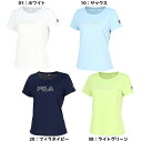【ネコポス送料無料】フィラ FILA レディース テニスウェア アップリケTシャツ 半袖 VL2819