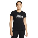 ナイキ ペアTシャツ 【ネコポス送料無料】ナイキ ウィメンズ DFCT NIKE SCRIPT S/S Tシャツ NIKE 半袖 レディース トレーニング ランニング DN6688-010