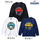 【ネコポス送料無料】スポルディング SPALDING ジュニア バスケットボール ウェア ロングスリーブ 長袖 Tシャツ MTV プレイド ボール バスケ 練習着 キッズ