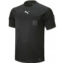 ウエア 【ネコポス対応可】プーマ PUMA SS レフリーシャツ 705377 サッカー フットサル レフェリーシャツ 審判ウェア 半袖 ベルクロ付き ブラック